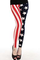 Fashionable Stars-and-Stripes Legging