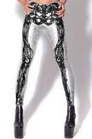 Cyborg Skeleton Print Leggings