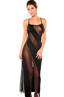 Bias-Cut Mesh Illusion Gown