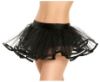 See-Through Tulle Petticoat Skirt with Ribbon Hem