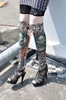 Dragon of Death Tattoo Stockings