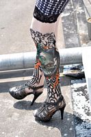 Dragon of Death Tattoo Stockings