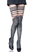 Sheer Thigh-Highs with Lacy Over-Knee