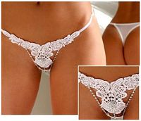 White Tranca Thong