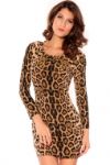 Slightly Fuzzy Leopard Minidress