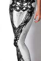 Cyborg Skeleton Print Leggings