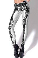 Cyborg Skeleton Print Leggings