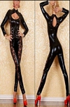 Catsuit with Lace Windows