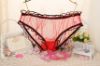 Mesh Panties with Ruffle Trim