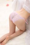 Butterfly Lace Panties with One Side-Tie