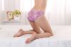 Flower Print Panties with Lotus Flower Applique