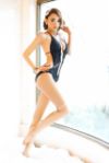 Split Front One-Piece with Metal Rings