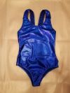 High-Cut One-Piece Metallic Swimsuit