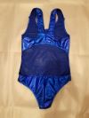 High-Cut One-Piece Metallic Swimsuit