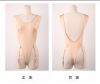 Low-Back Thong One-Piece with Garters and Crotch Opening