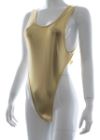 Metallic High-Cut Thong One-Piece Swimsuit