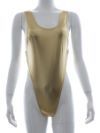 Metallic High-Cut Thong One-Piece Swimsuit