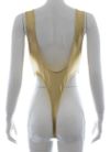 Metallic High-Cut Thong One-Piece Swimsuit