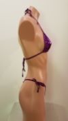 Metallic Micro Bikini with Side Ties