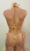 Metallic Micro Bikini with Side Ties