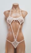 Lace G-String Monokini with Bows