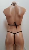 Micro Lace Top and Mesh G-String Bikini