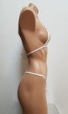Mesh G-String Micro Bikini with Pearls and Bows
