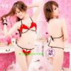 Mesh Bow String Bikini Set
