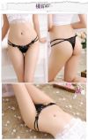 Double String Flower Lace Thong