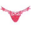 Double String Flower Lace Thong