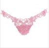 Double String Flower Lace Thong