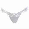 Double String Flower Lace Thong