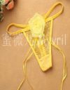 Mesh G-String with Flower and Ribbons