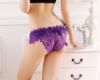 Floral Lace Panty with Butterfly Applique