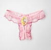 Sheer Split-Crotch Panties, Pink