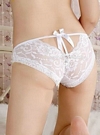 Lacy Low-Back Panties with Bow