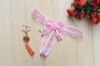 Window Pane G-String with Flower Bow