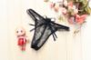 Window Pane G-String with Flower Bow