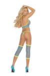 Fishnet Bikini with Leg Warmers