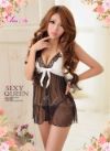 Sheer Halter Chemise with G-String