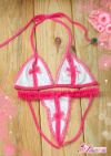 Bra and Crotchless Panties Set
