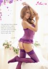 Sheer Camisole with Garter, G-String, Stockings