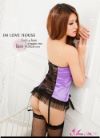 Camisole with Garters, G-String, and Stockings