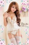 Camisole with Garters, G-String, and Stockings