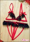 Open CupBra with Crotchless Panties